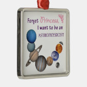 プリンセス-天体物理学者--を忘れて下さい メタルオーナメント (右)
