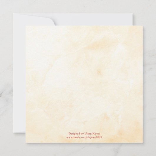 プリンセス:婚約招待状 招待状 (裏面)