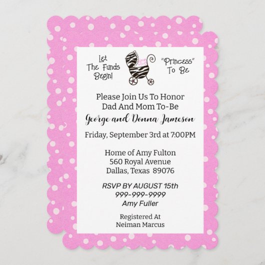 「プリンセス」招待状がスタート！お好きなようにカスタマイズを 招待状 (正面/裏面)