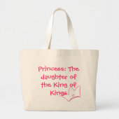 プリンセス: 王のトートの王の娘 ラージトートバッグ (正面)