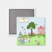 プリンセス – 茶色 マグネット (正面/裏面)