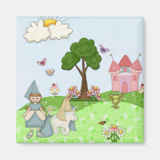 プリンセス – 茶色 マグネット (正面)