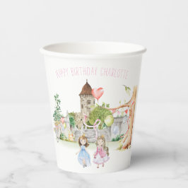 プリンセス、騎士&ドラゴンズ妖精誕生日 紙コップ