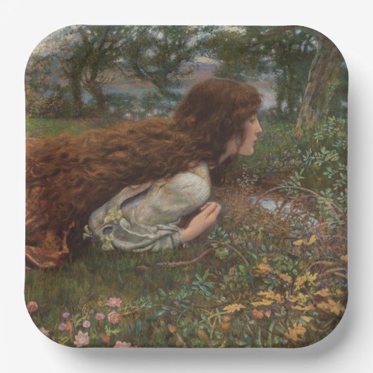 プリンセス（E.R.ヒューズ著） ペーパープレート (正面)