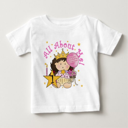 プリンセスAll About Me誕生日Tシャツ ベビーTシャツ (正面)