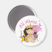 プリンセスAll About Me誕生日Tシャツ マグネット (正面/裏面)