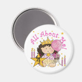 プリンセスAll About Me 4 Birthday T-shirts マグネット (正面/裏面)
