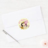 プリンセスAll About Me 4 Birthday T-shirts ラウンドシール (封筒)