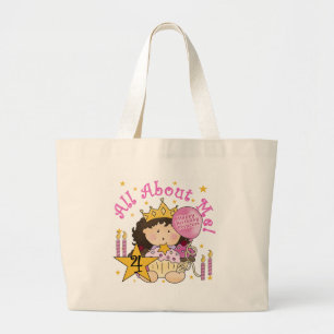 プリンセスAll About Me 4 Birthday T-shirts ラージトートバッグ