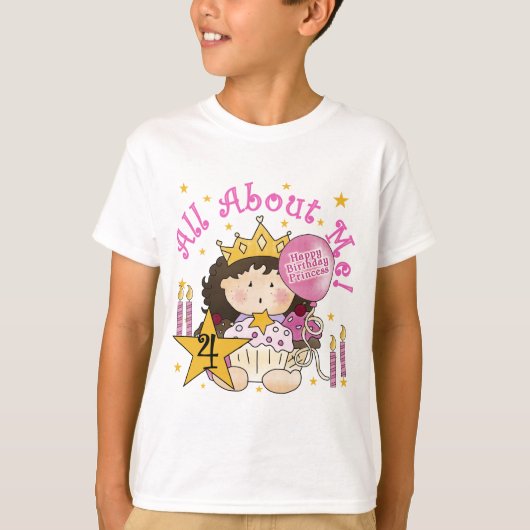 プリンセスAll About Me 4 Birthday T-shirts Tシャツ (正面)