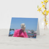 プリンセスEllaのビーチのメッセージカード カード (黄色い花)