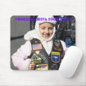 プリンセスKristaのバイクもしくは自転車に乗る人の可愛い人 マウスパッド (マウス)