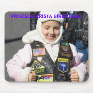 プリンセスKristaのバイクもしくは自転車に乗る人の可愛い人 マウスパッド
