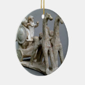 プリンセスNefeの墓からの一人乗り二輪馬車そして馬、 セラミックオーナメント (右)