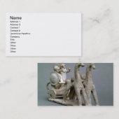 プリンセスNefeの墓からの一人乗り二輪馬車そして馬、 名刺 (正面/裏面)