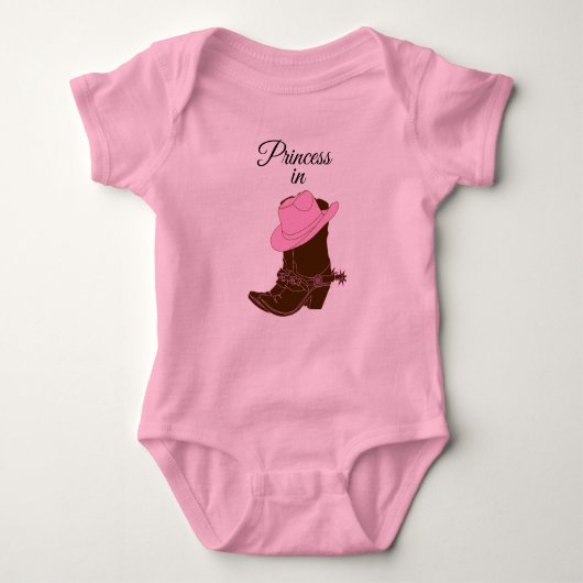 プリンセスTシャツのボディスーツ ベビーボディスーツ (正面)