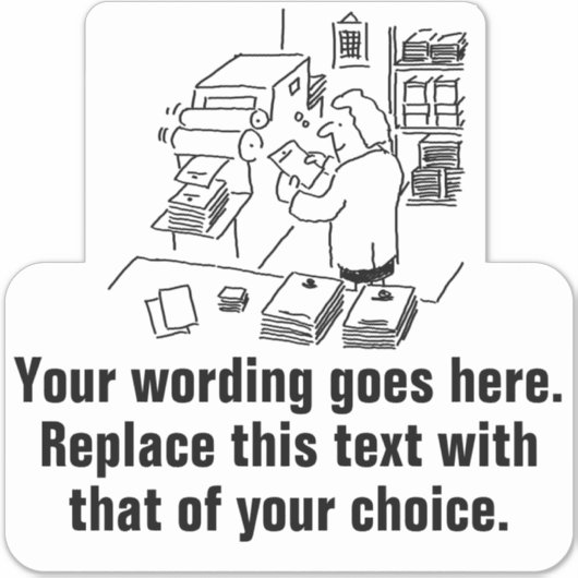 プリンタおよび印刷会社のプロモーション シール (正面)