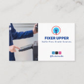 プリンタの修復ビジネス | 白いバーコードの消去 名刺 (裏面)