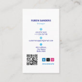 プリンタの修復ビジネス | 白いバーコードの消去 名刺 (正面)