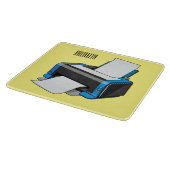 プリンタの漫画イラストレーション カッティングボード (角)