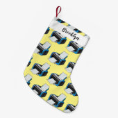 プリンタの漫画イラストレーション スモールクリスマスストッキング (正面 (吊り時))