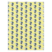 プリンタの漫画イラストレーション テーブルクロス (正面)