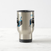 プリンタの漫画イラストレーション トラベルマグ (中央)