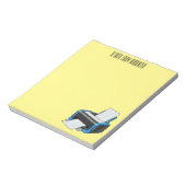 プリンタの漫画イラストレーション ノートパッド (回転)