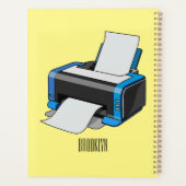 プリンタの漫画イラストレーション プランナー手帳 (裏面)