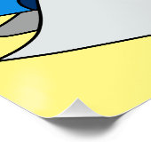 プリンタの漫画イラストレーション ポスター (コーナー)