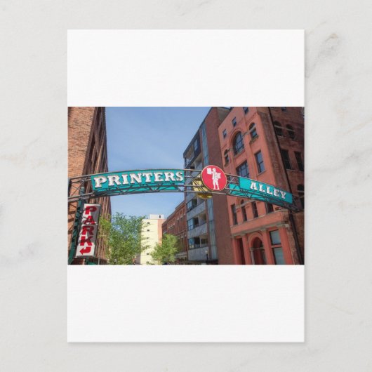 プリンタの路地 ポストカード (正面)