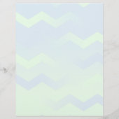 プリンタサイズの青と緑の山形のひな形 レターヘッド (裏面)