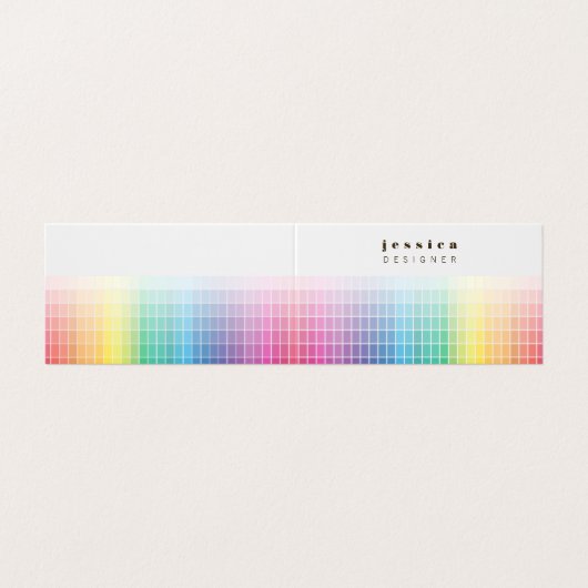 プリンタデザイナの色見本パレットサンプル 名刺 (外部フラット)