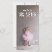 プリンタルビッグシスター妊娠写真発表 案内状 (正面)