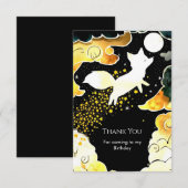 プリンタル・マジカル・フォックス・バースデー サンキューカード (正面/裏面)