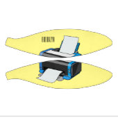 プリンターの漫画イラスト ミニバスケットボール (パネル)