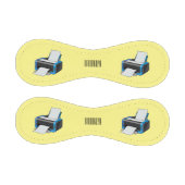 プリンターの漫画イラスト 野球ボール (パネル)