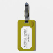 プリンター装置1514年 ラゲッジタグ (裏面縦)