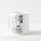 プリンタ印刷サービスのビジネスプロモーション コーヒーマグカップ (正面左)