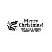 プリントあなた自身のクリスマスプレゼントラベルメッセージ ラバースタンプ (インプリント)