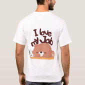プリントお気に入りの工事 Tシャツ (裏面)