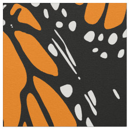 プリントされたファブリック、ブラック&ホワイト&オレンジ ファブリック