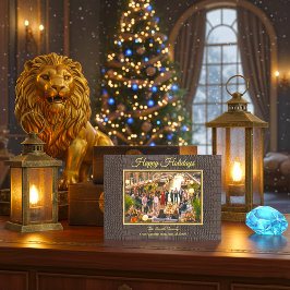 プリントされた偽の茶色のワニのテクスチャ写真 シーズンカード