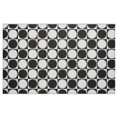 プリントされた布地、白黒、正方形&円 ファブリック (ファットクウォーター)