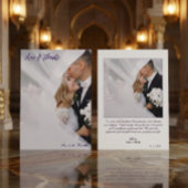 プリントされた3Dエフェクト ラベンダーカリグラフィー サンキューカード