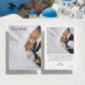 プリントされた3Dエフェクト ラベンダーカリグラフィー サンキューカード