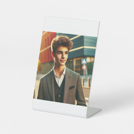 プリントすべてのアイテムのタイトルと画像をカラーで表示 台座サイン (正面)