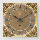 プリントのアンティーク1685ジョセフ・ナイフ スクエア壁時計 (正面)