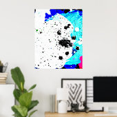 プリントのオリジナル抽象芸術絵画。 ポスター (ホームオフィス)