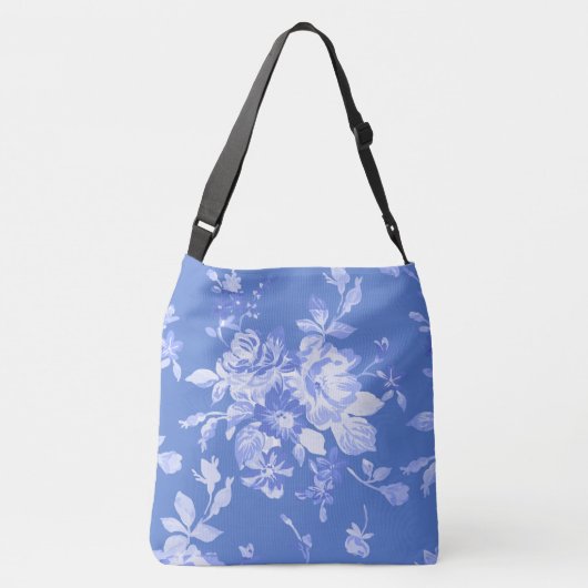 プリントのトートをくまなくSamoyed - Med及びLrgの十字の体 クロスボディバッグ (裏面)